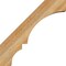 Ekena Millwork 4"W x 16"D x 16"H Balboa Rough Sawn Knee Brace, Western Red Cedar BRC04X16X16BOA00RWR - alternate 4